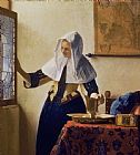 Jan Vermeer Young Woman with a Water Jug