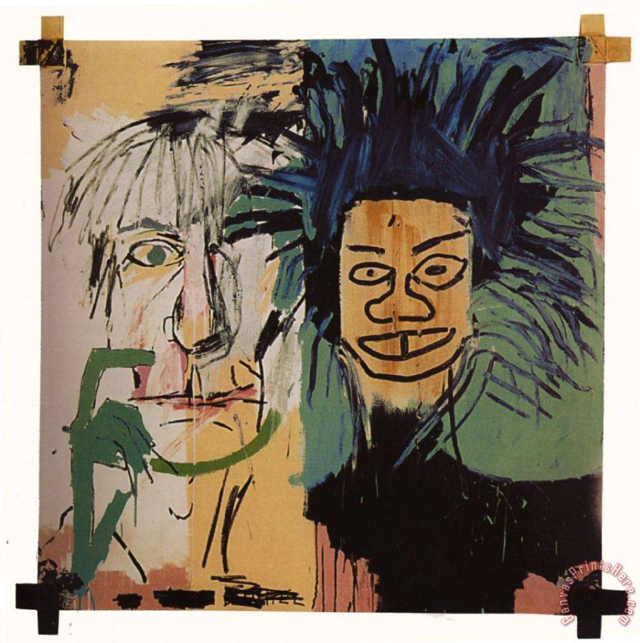 Jeanmichel Basquiat Dos Cabezas Framed Print for sale