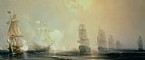 Jean Antoine Theodore Gudin Naval Battle in Chesapeake Bay