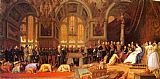 Jean Leon Gerome The Reception of The Siamese Ambassadors at Fontainebleau