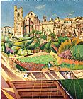 Joan Miro Montroig, La Iglesia Y El Pueblo, C.1918