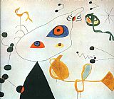 Joan Miro Woman And Bird in The Night