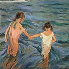 Joaquin Sorolla y Bastida Children in the Sea
