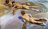 Joaquin Sorolla y Bastida Children on the Beach