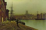 John Atkinson Grimshaw Gloucester Docks