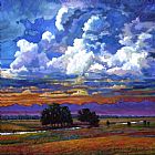 John Lautermilch Evening Clouds Over the Prairie