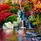 John Lautermilch Japanese Waterfall