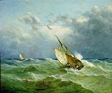 John Moore Lowestoft Trawler in Rough Weather