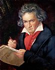 Joseph Carl Stieler Ludwig van Beethoven Composing his Missa Solemnis