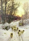 Joseph Farquharson The Sun Had Closed the Winter's Day