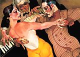 Juarez Machado Femme Au Robe Orange