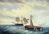 Leonid Demyanovich Blinov Battle between the Russian ship Opyt and a British frigate off the coast of Nargen Island