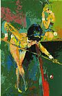 Leroy Neiman Bunnies Playing Pool