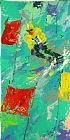 Leroy Neiman Winter Olympic Skiing, Lake Placid, 1980