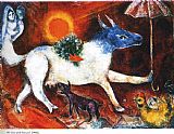 Marc Chagall Cow with Parasol 1946