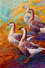 Marion Rose A Gaggle Of Four - Geese