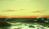 Martin Johnson Heade Seascape Sunset 1861