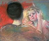 Mary Stevenson Cassatt Mother combing Sara's hair