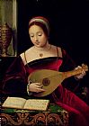 Master of the Female Half Lengths Mary Magdalene Playing the Lute