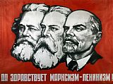 Others Poster depicting Karl Marx Friedrich Engels and Lenin