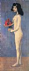 Pablo Picasso Young Naked Girl with Flower Basket 1905