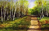 Paul Dene Marlor Path through Silver Birches