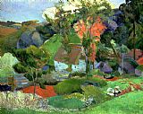 Paul Gauguin Landscape at Pont Aven