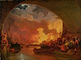 Philip James de Loutherbourg The Great Fire of London