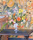 Pierre Auguste Renoir Vase of Flowers