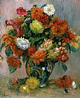 Pierre Auguste Renoir Vase of Flowers