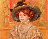 Pierre Auguste Renoir Young Woman in a Blue Hat