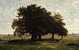 Pierre Etienne Theodore Rousseau Holm Oaks