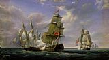 Pierre Julien Gilbert Combat between the French Frigate La Canonniere and the English Vessel The Tremendous