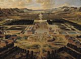 Pierre Patel Perspective view of the Chateau Gardens and Park of Versailles
