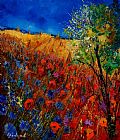 Pol Ledent Summer landscape with poppies