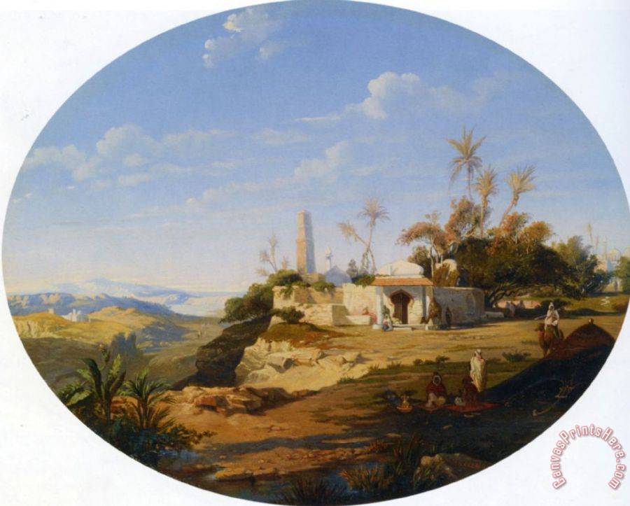 Prosper Marilhat View of Cairo Art Print for sale - CanvasPrintsHere.com