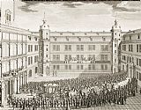 Quirijn Fonbonne Dresden Palace, Great Courtyard at The Arrival of Archduchess Maria Josepha
