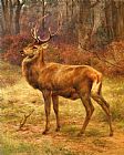 Rosa Bonheur Stag in an Autumn Landscape
