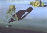 Salvador Dali Remorse Or Sphinx Embedded in The Sand