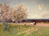 Sir Alfred East Ploughing