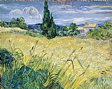 Vincent Van Gogh Landscape with Green Corn