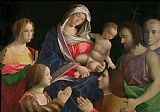 Vincenzo di Biagio Catena Madonna and Child with Saint John the Baptist Two Saints and Donors