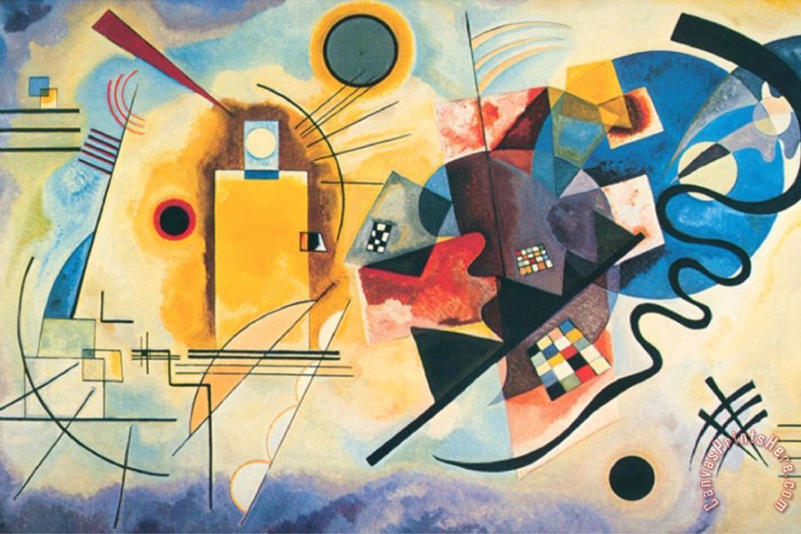 Wassily Kandinsky Yellow Red Blue c.1925 Art Print for sale